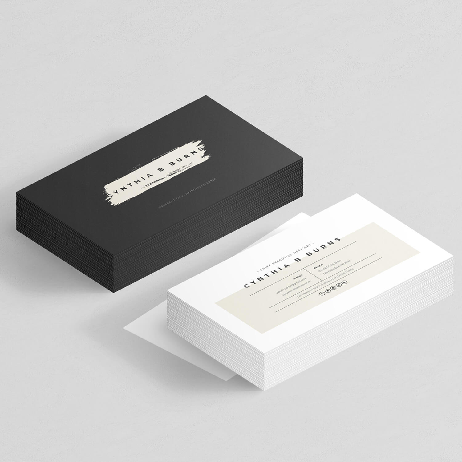 Cynthiya – Business Card design